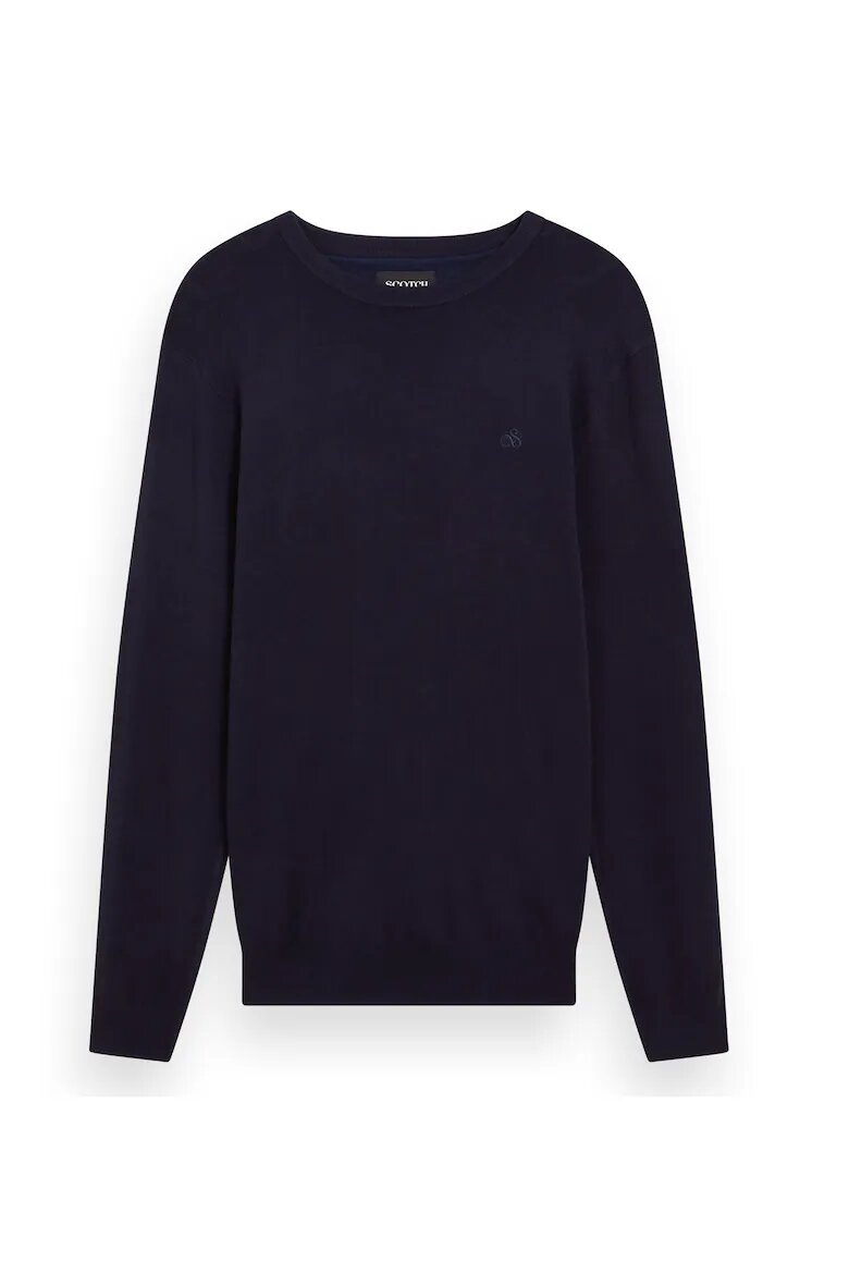 Scotch  Soda Пуловер с овално деколте Тъмносин