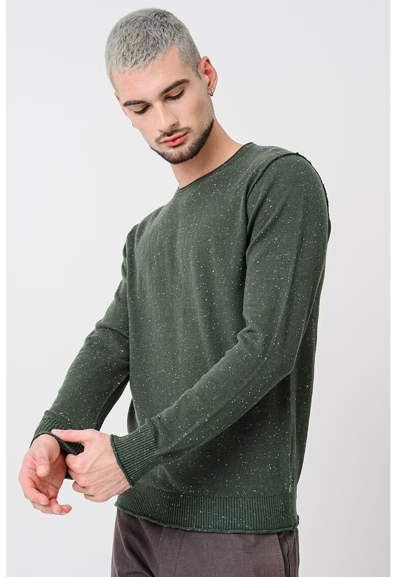 Scotch  Soda Пуловер с памук с овално деколте