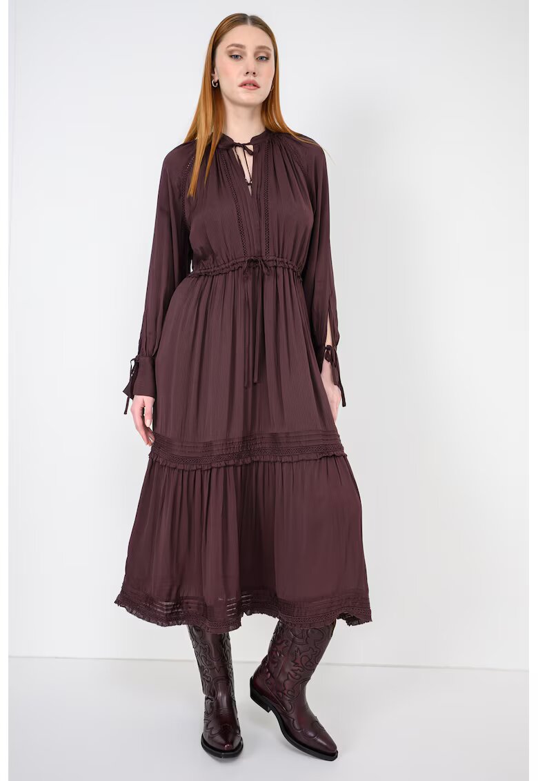 Scotch  Soda Рокля с колан - Коняк кафяв
