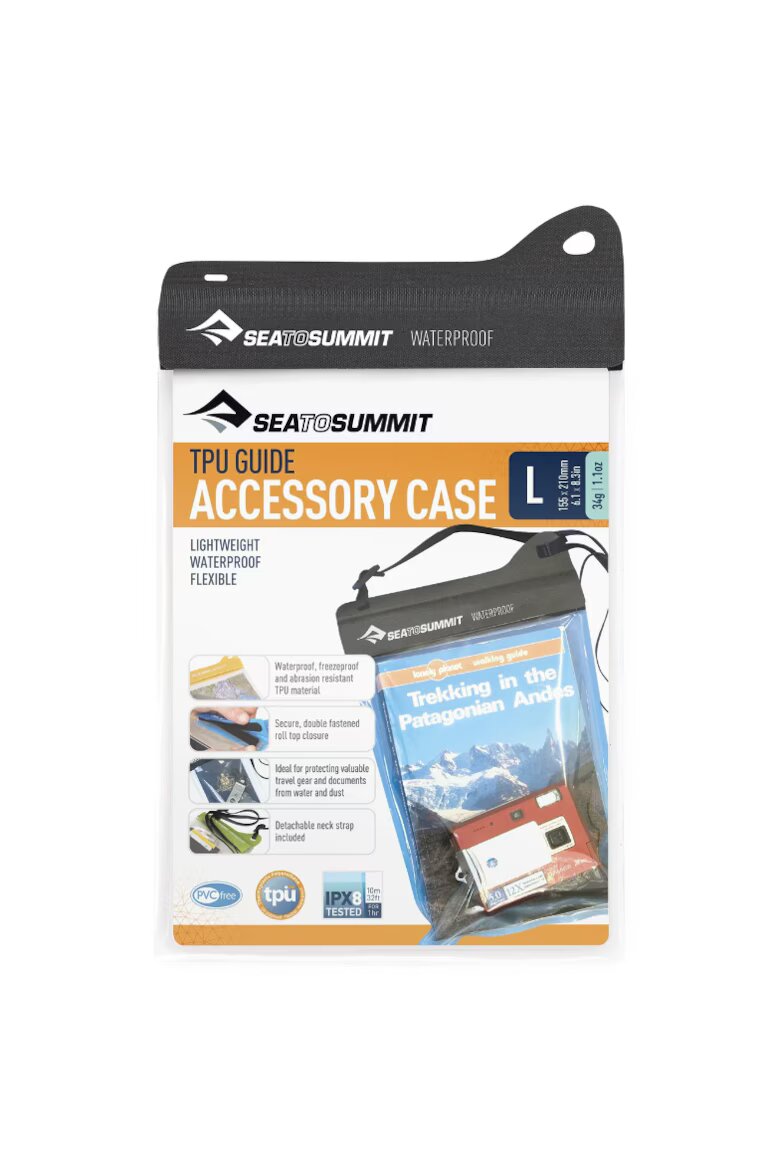 Sea To Summit Калъф TPU Guide Accessory Large Водоустойчив 21.5x15 см Черен