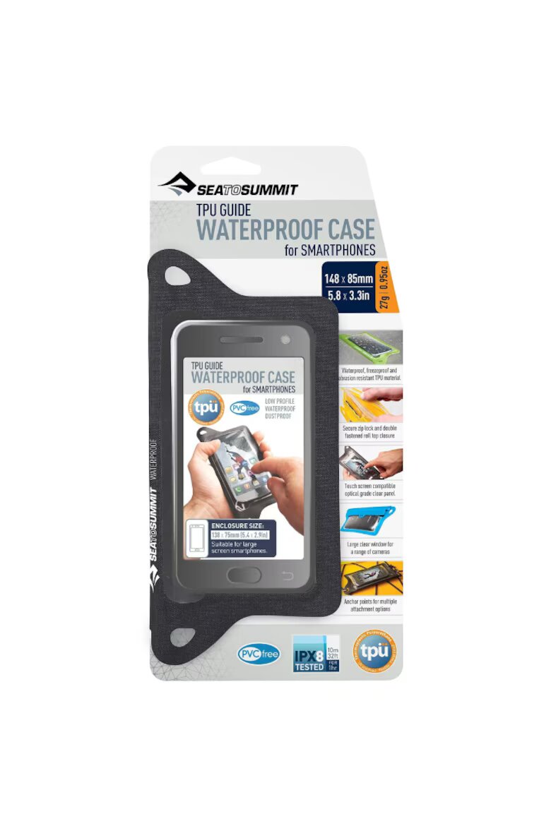 Sea To Summit Калъф TPU Smart Phones Водоустойчив 14.8x8.5 см Черен