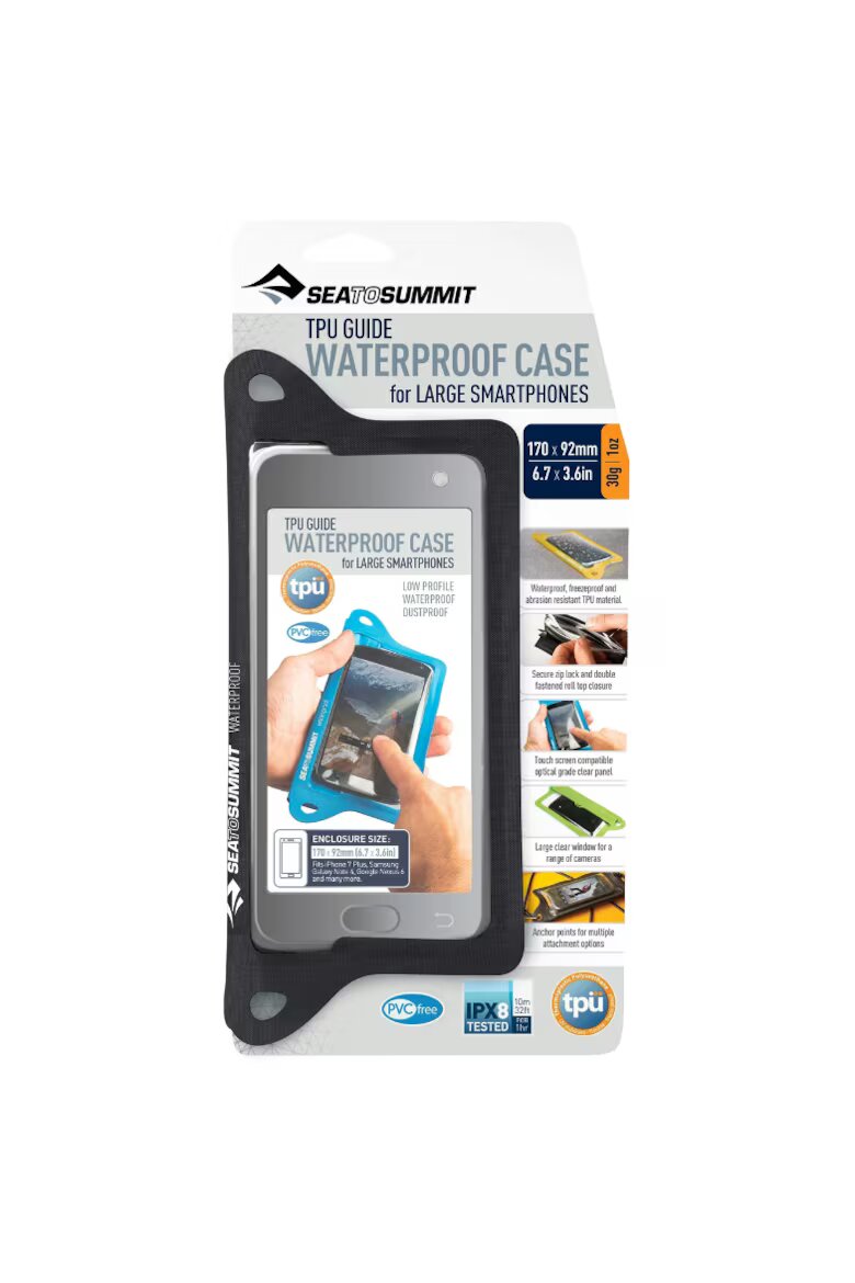 Sea To Summit Калъф TPU Smart Phones XL Водоустойчив 17x9.2 см Черен