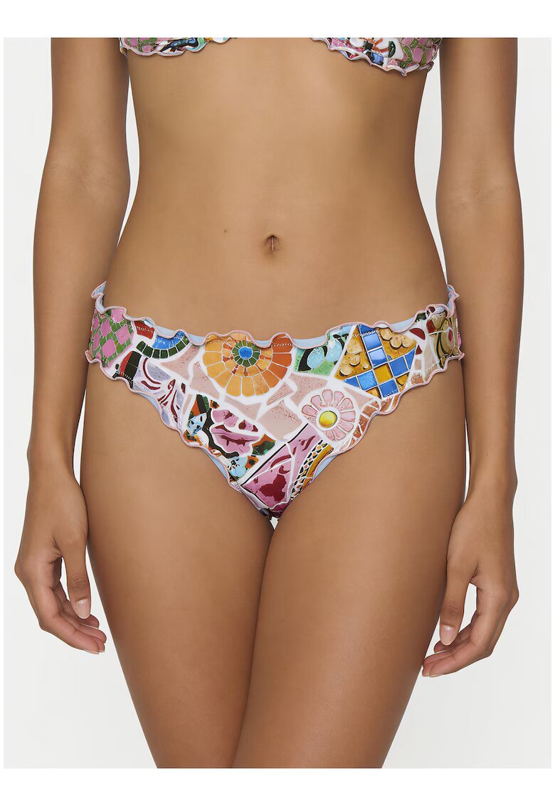 Seafolly Дамски бански слип - розов - еластична материя - класическа кройка