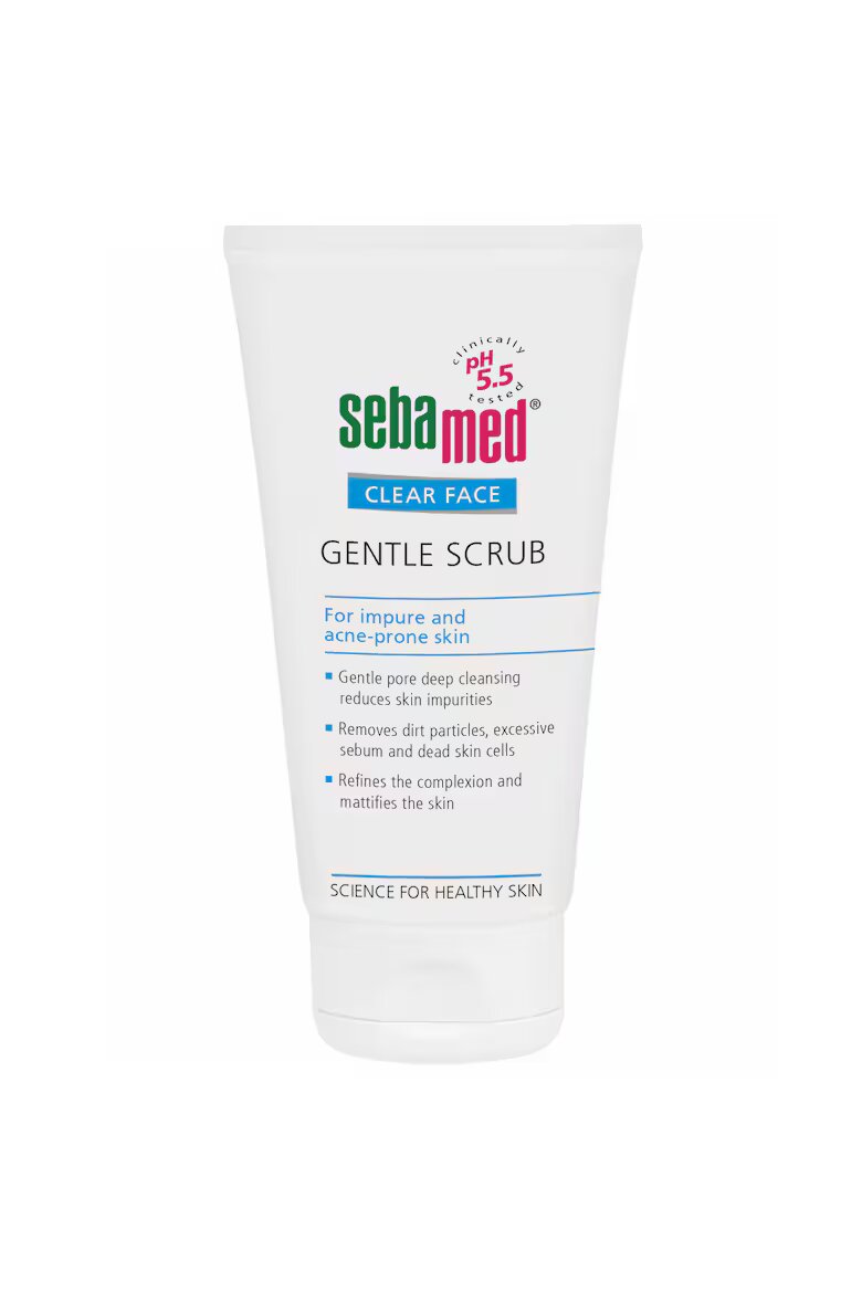 Sebamed Скраб Clear Face Дерматологичен Деликатен За склонна към акне кожа 150 мл