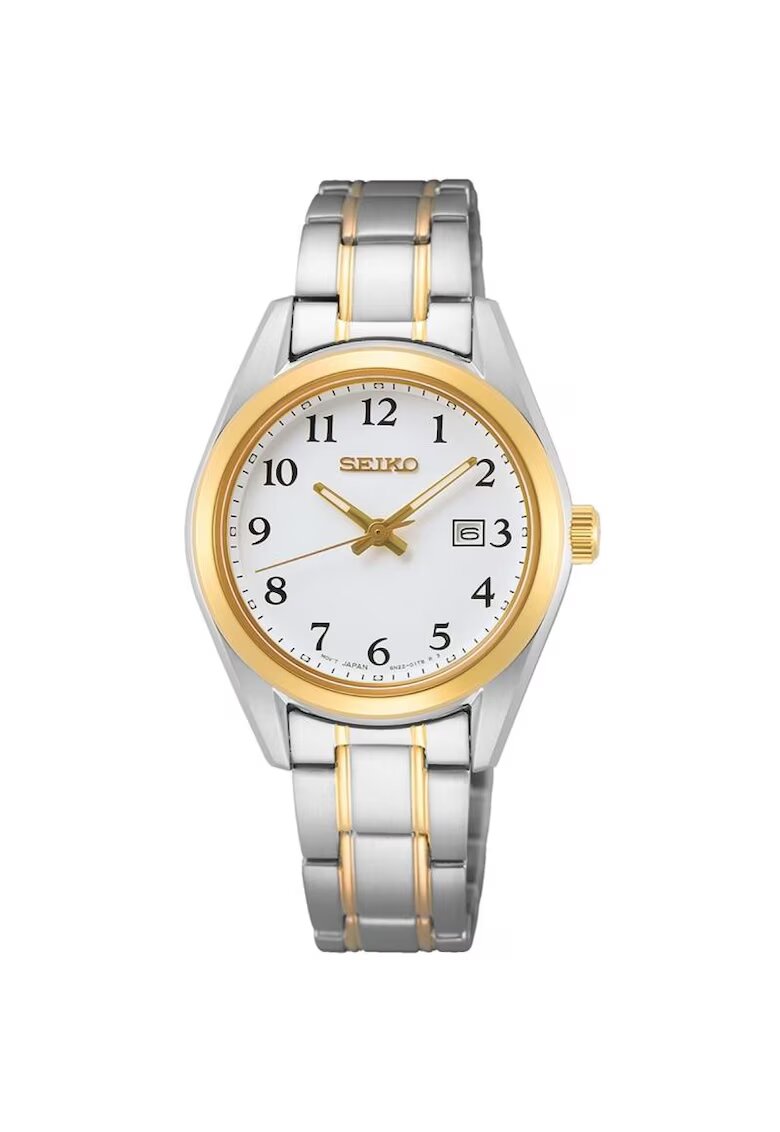 Seiko Дамски часовник SUR466P1 Кварц Сребрист - Златист