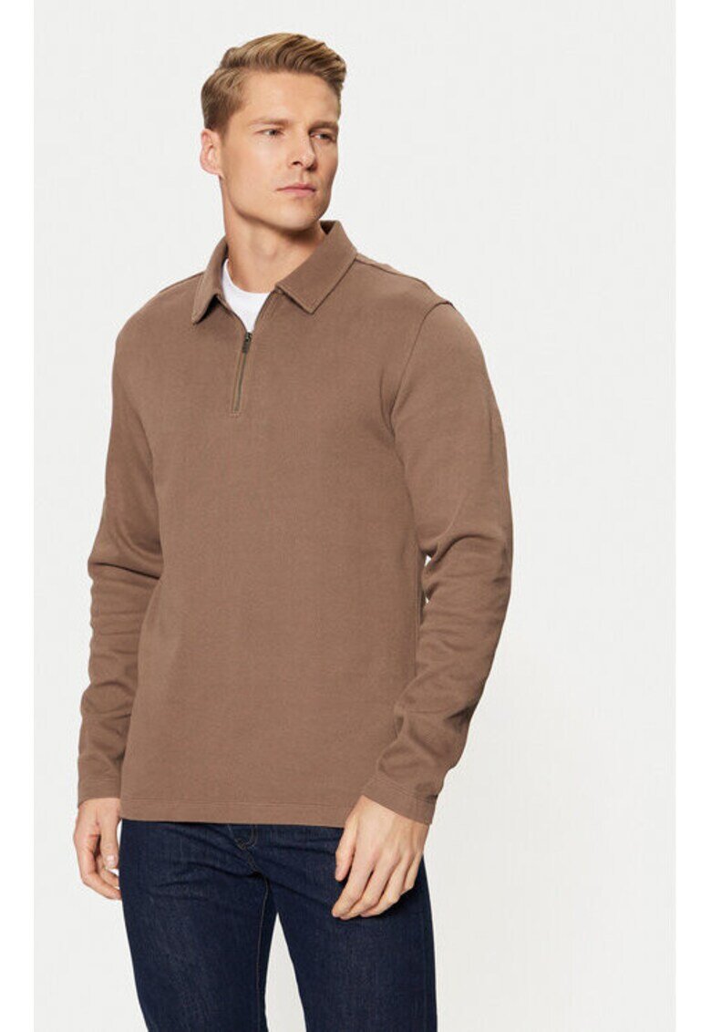 Selected Homme Мъжка тениска - 304685101 - Памук/Памук - Кафява