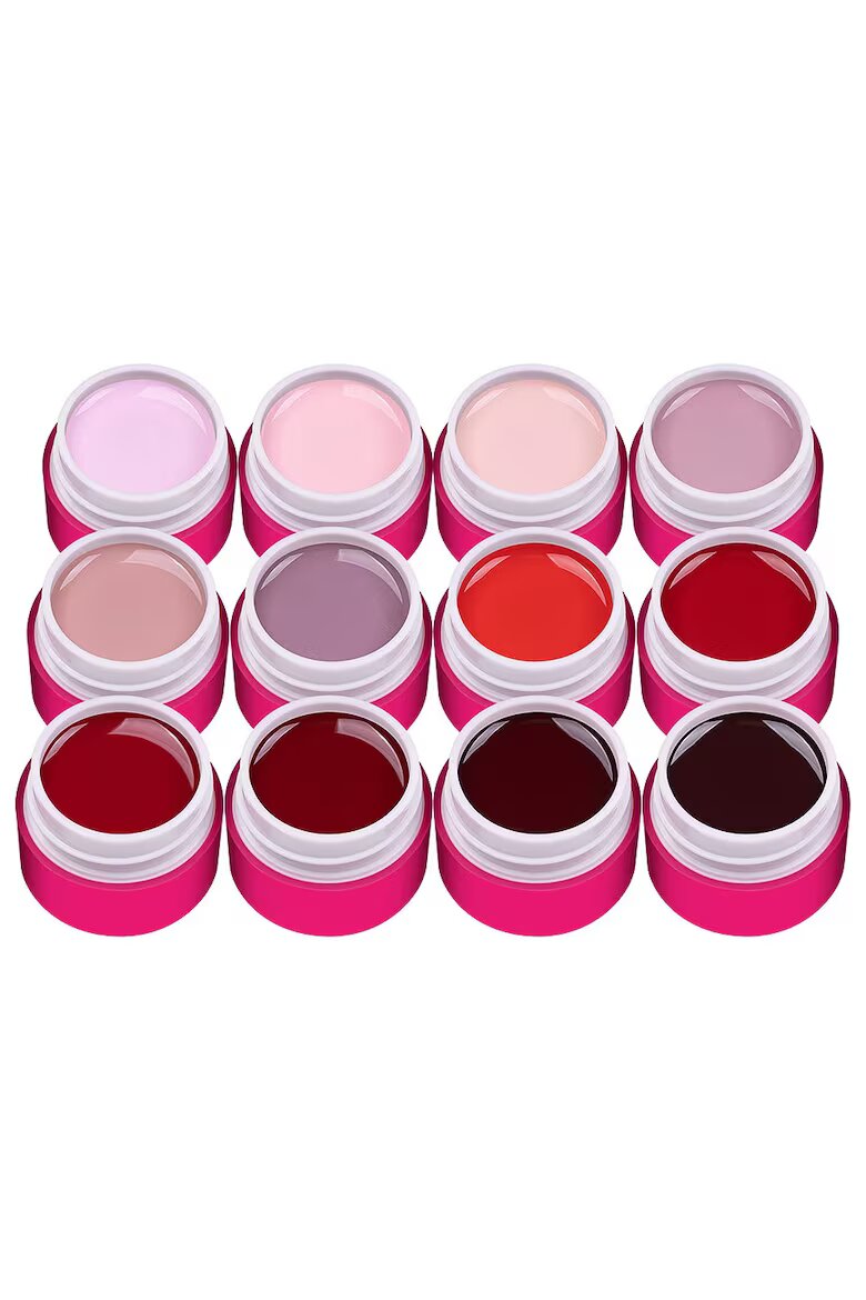 Senso pro Комплект от 12 цветни UV гелове SensoPRO Milano - Nude & Red Collection