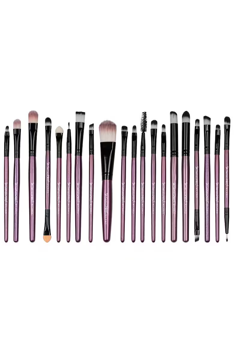 SensoPRO Комплект от 20 четки за грим Mauve Brushes Включен калъф за съхранение
