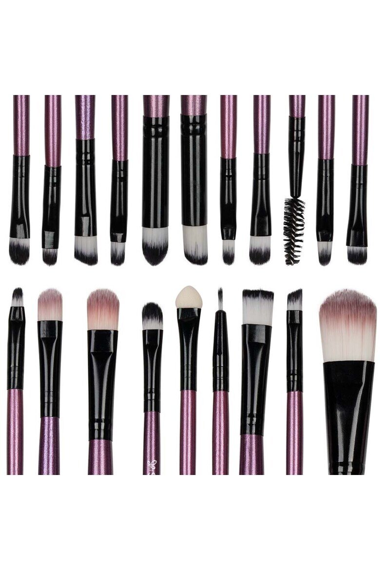 SensoPRO Комплект от 20 четки за грим Mauve Brushes Включен калъф за съхранение