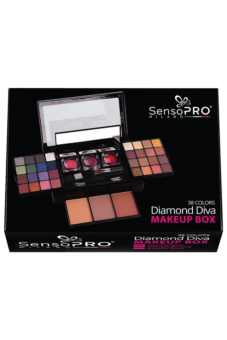 SensoPRO Комплект за грим Diamond Diva 38 цвята Milano