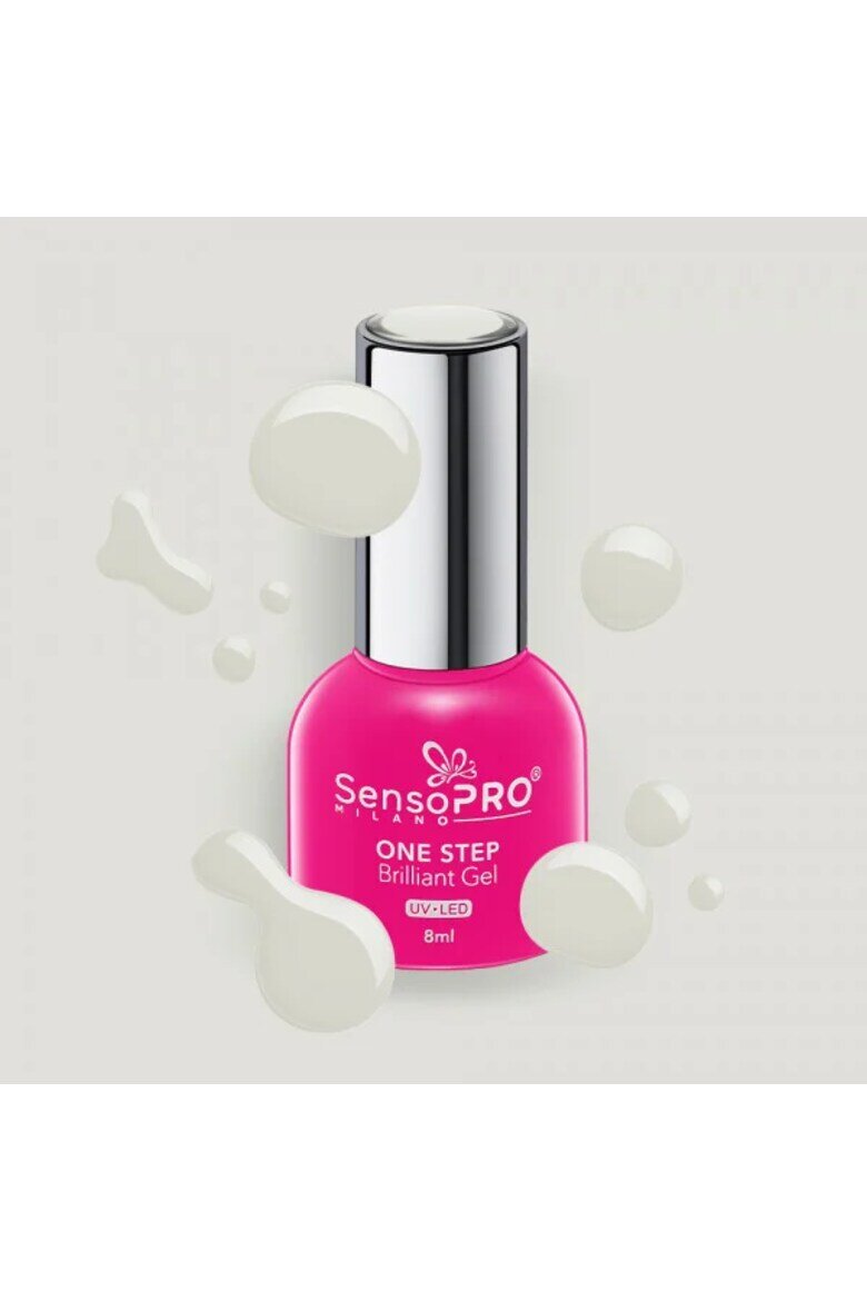 SensoPRO Milano Полуперманентен едноетапен брилянтен гел лак за нокти 8 ml Magic Stone #26