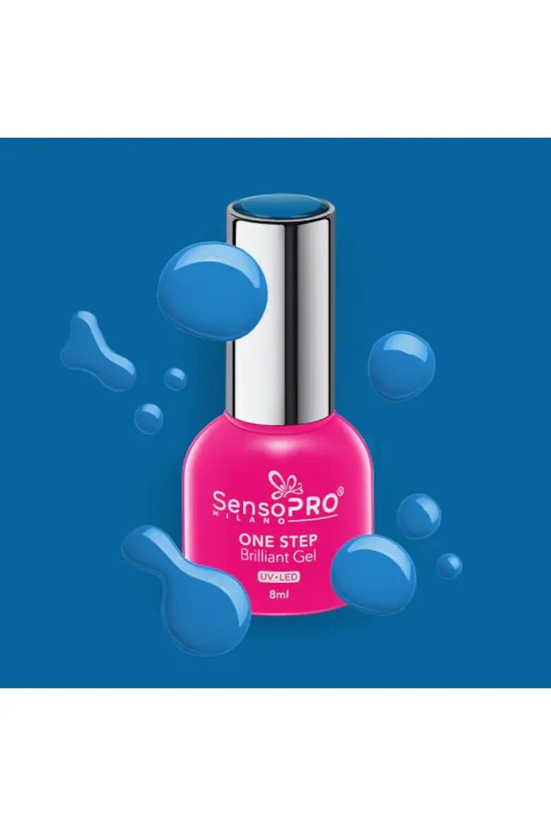 SensoPRO Milano Полупостоянен One Step Brilliant Gel Nail Polish 8 ml Royal Holiday #42
