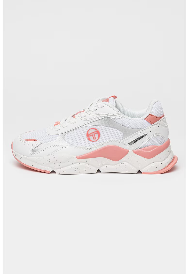 Sergio Tacchini Синтетични спортни обувки с текстил - Бял/Светлорозов