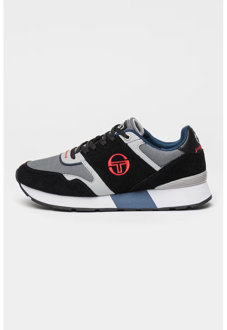 Sergio Tacchini Спортни обувки Ace с синтетика и мрежа - Черен/Сив