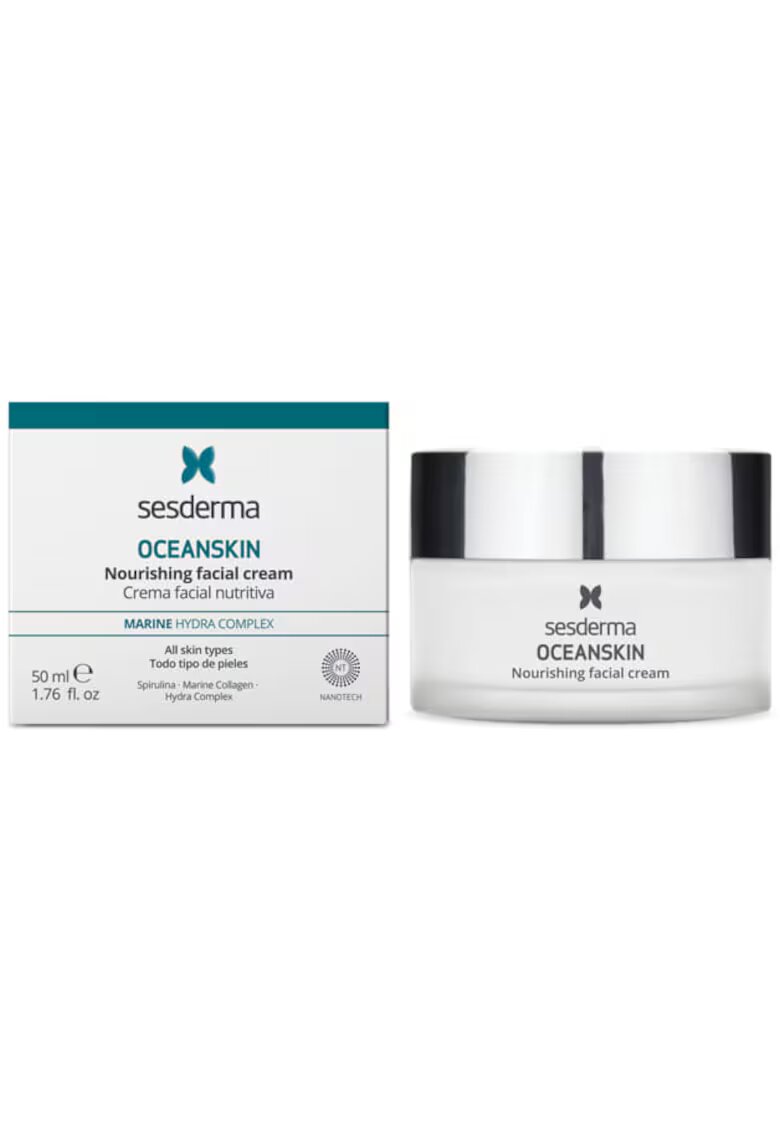 Sesderma Крем за лице OCEANSKIN - със спирулина - морски колаген и екстракт от хайвер - интензивна хидратация за суха или реактивна кожа ...