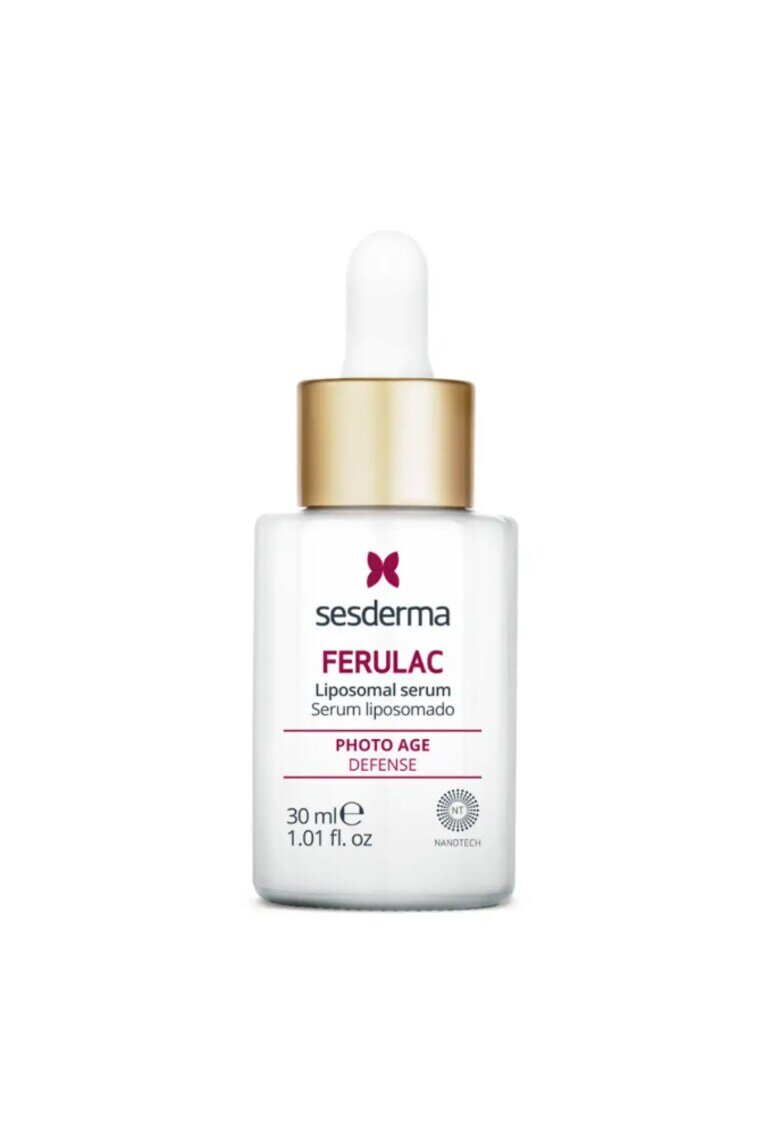 Sesderma Серум FERULAC - Предотвратява и намалява признаците на фотостареене - Коригира пигментните петна и бръчките - Осигурява интензивна ...