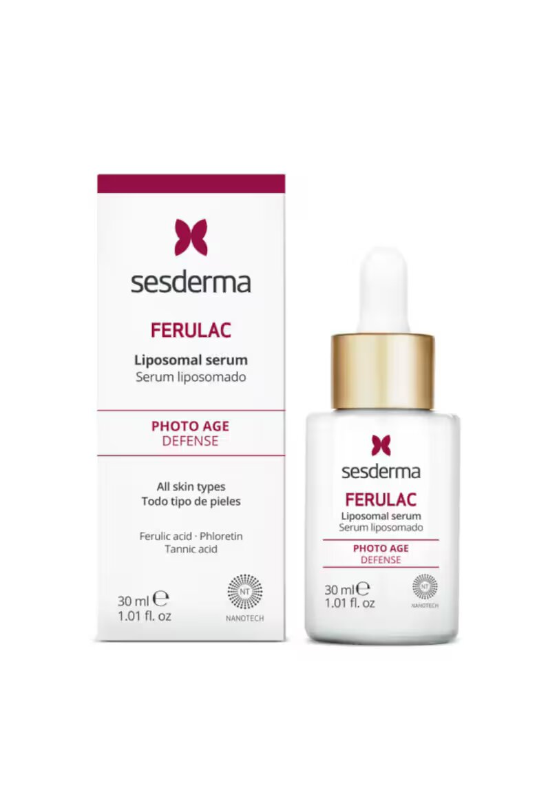 Sesderma Серум FERULAC Предотвратява и намалява признаците на фотостареене Коригира пигментните петна и бръчките Осигурява интензивна хидратация за всички типове кожа 30 мл