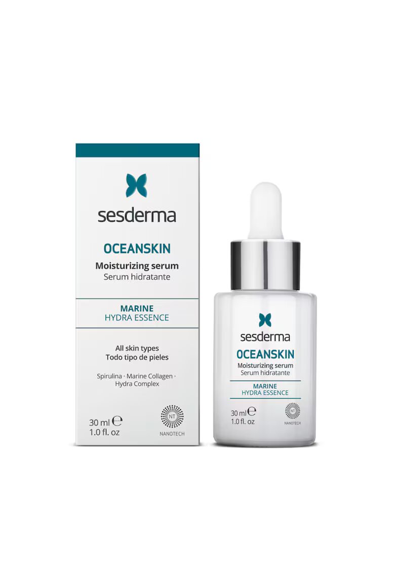 Sesderma Серум за лице OCEANSKIN - интензивна хидратация с морски екстракти - регенерация и еластичност за суха или чувствителна кожа - лека текстура ...