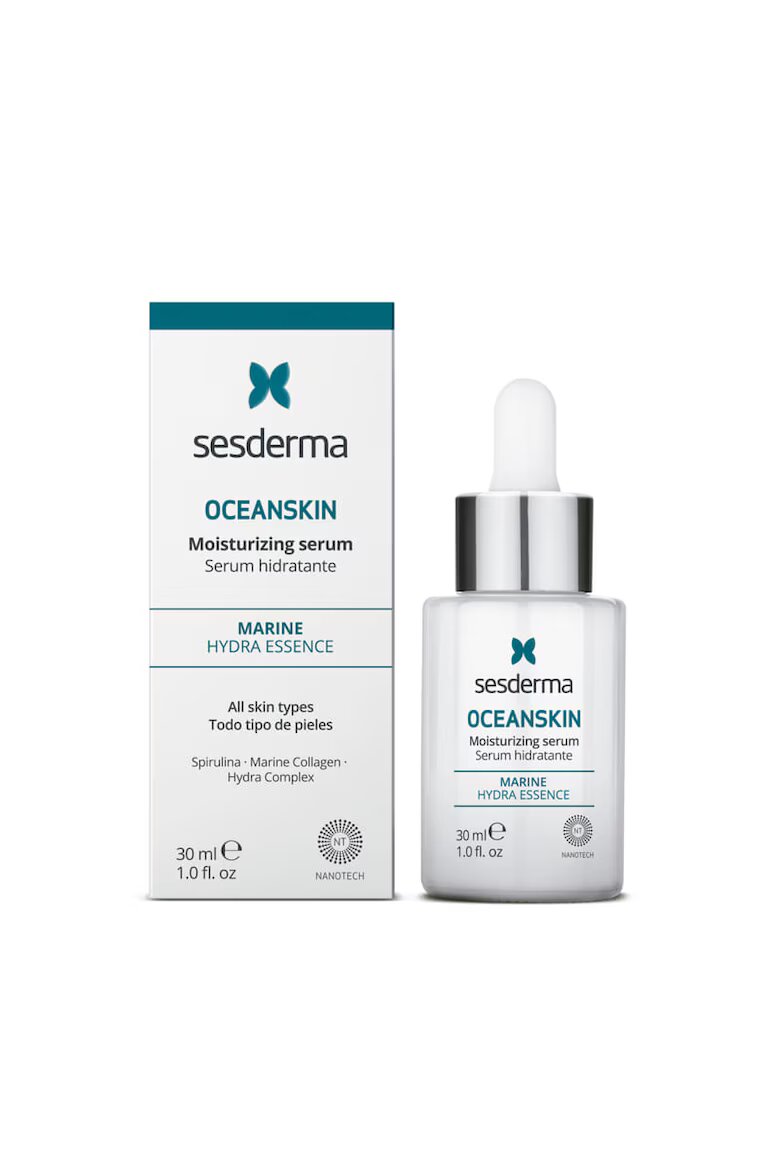 Sesderma Серум за лице OCEANSKIN интензивна хидратация с морски екстракти регенерация и еластичност за суха или чувствителна кожа лека текстура и бързо попиване 30 мл