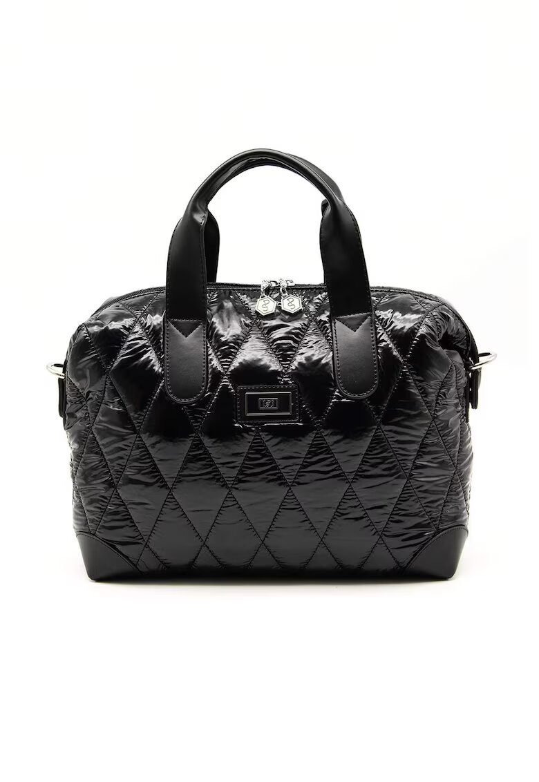 SilverPolo Чанта duffle с лого - Черен - - 22 x 32 x 12 см
