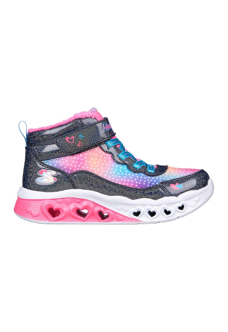 Skechers Боти Flutter Heart Lights с LED светлини - Розово/Тъмносин