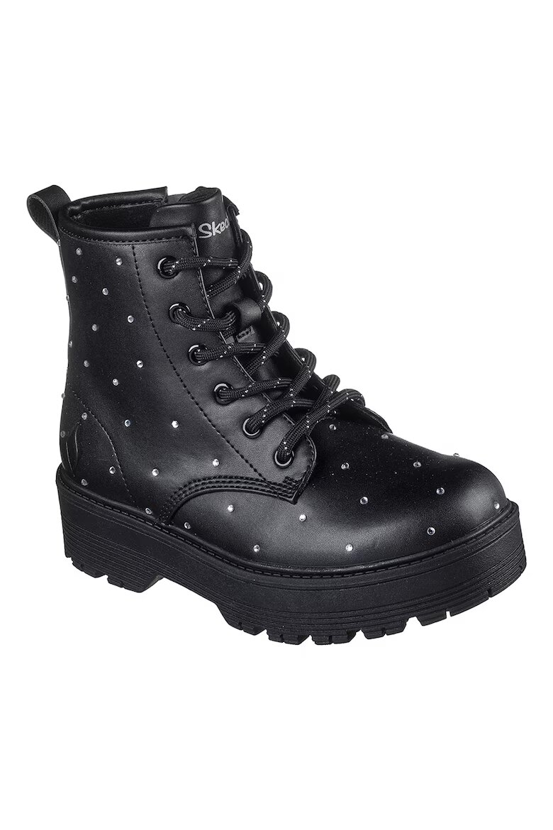 Skechers Боти Gravlen с декоративни камъни Черен