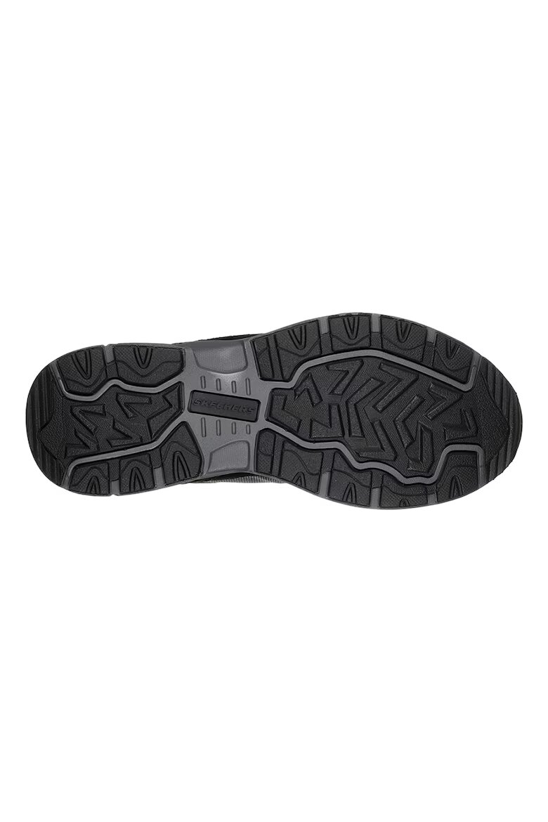 Skechers Боти Oak Canyo Ironhide от велур и текстил Черен