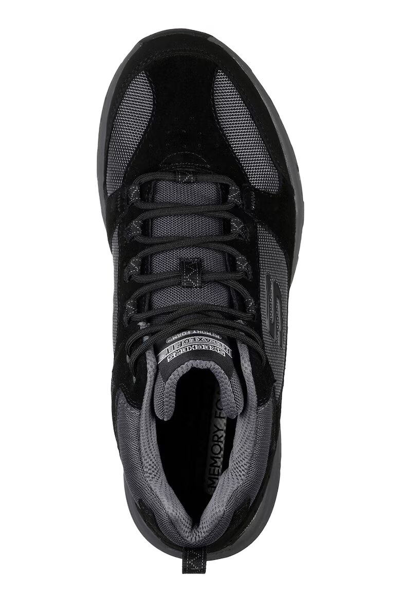 Skechers Боти Oak Canyo Ironhide от велур и текстил Черен