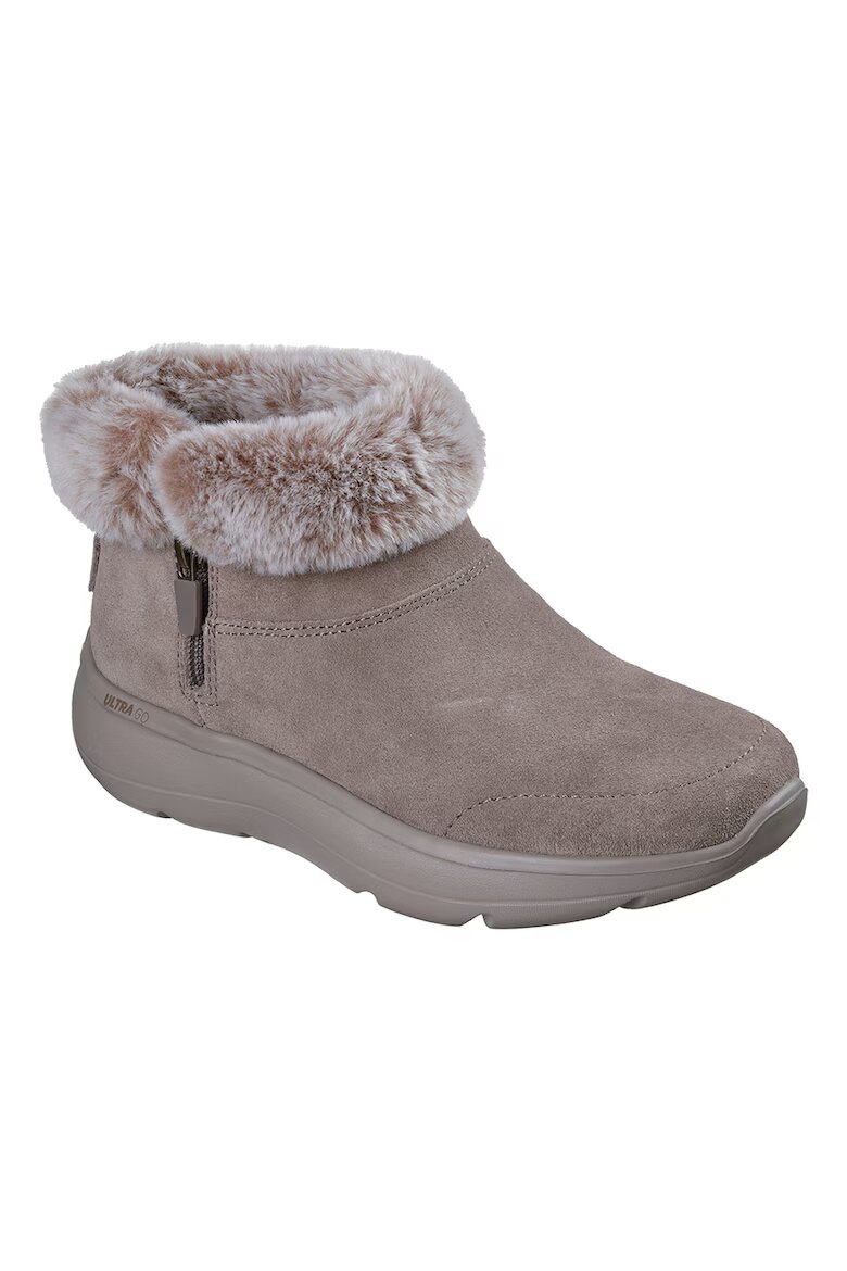 Skechers Боти On The Go Encore Elisa с еко пух Бежов