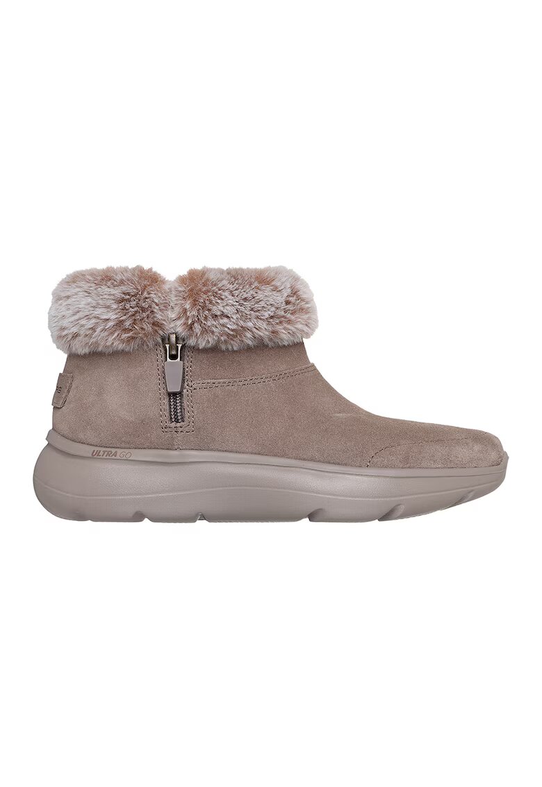 Skechers Боти On The Go Encore Elisa с еко пух - Бежов