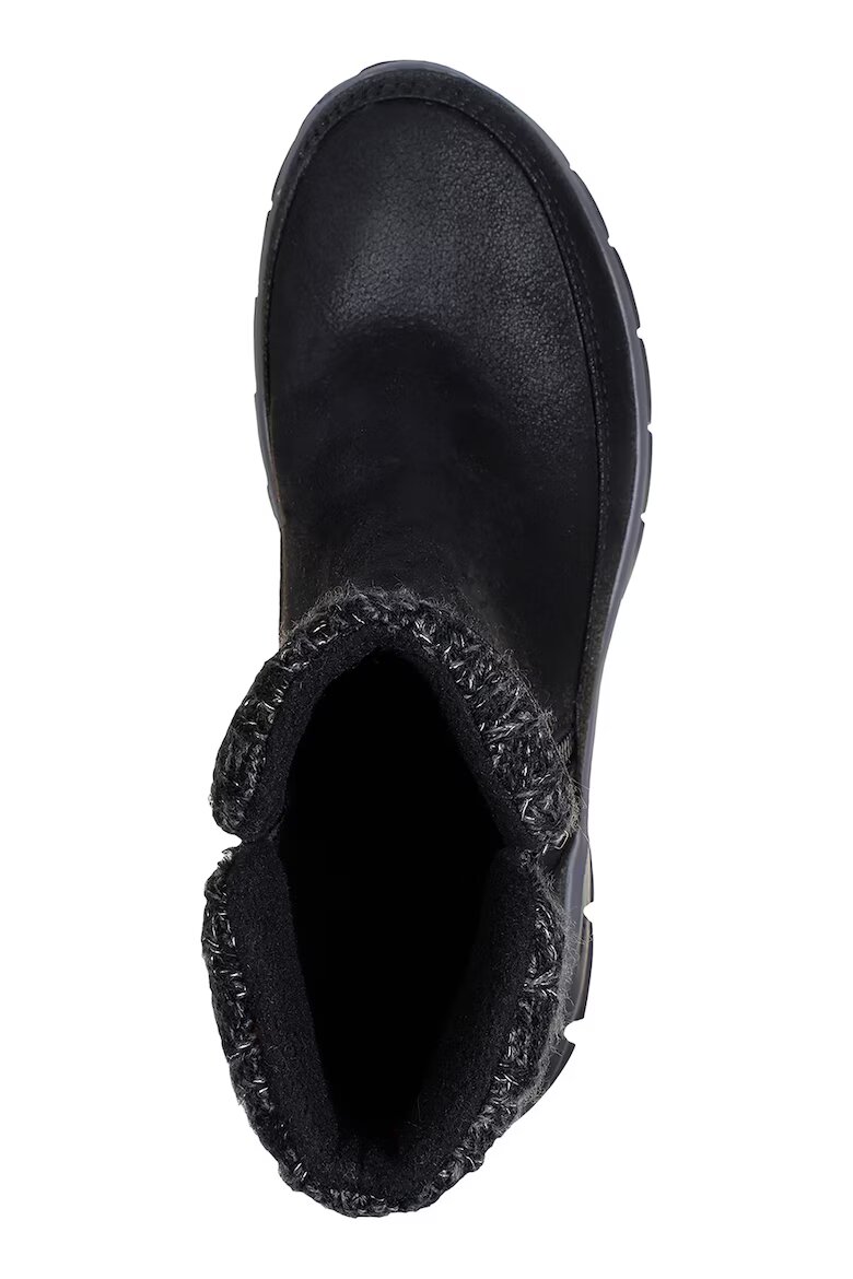 Skechers Боти от еко кожа Synergy Lovely Collab с цип Черен