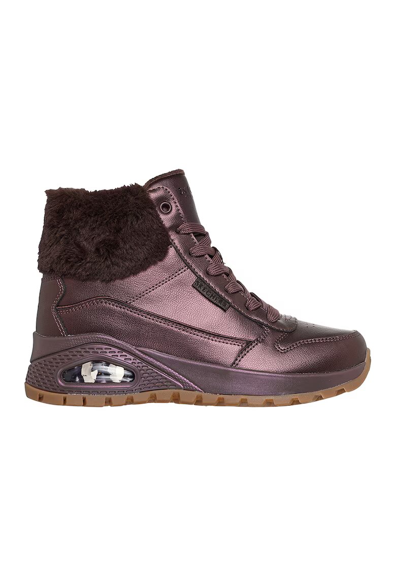 Skechers Боти от еко кожа Uno Rugged Galactic Heights с еко пух - Кафяв