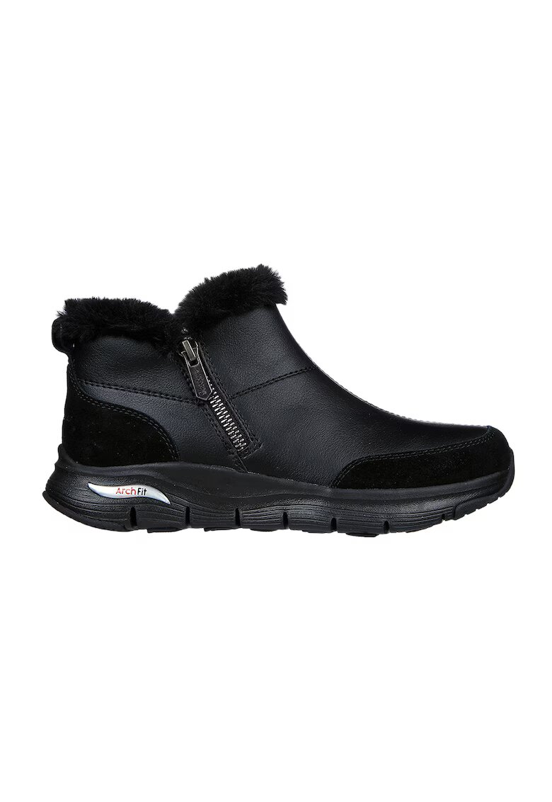 Skechers Боти от велур и кожа Arch Fit с еко пух
