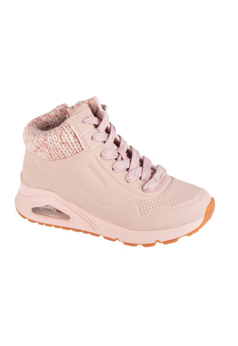 Skechers Боти с текстил - Розово