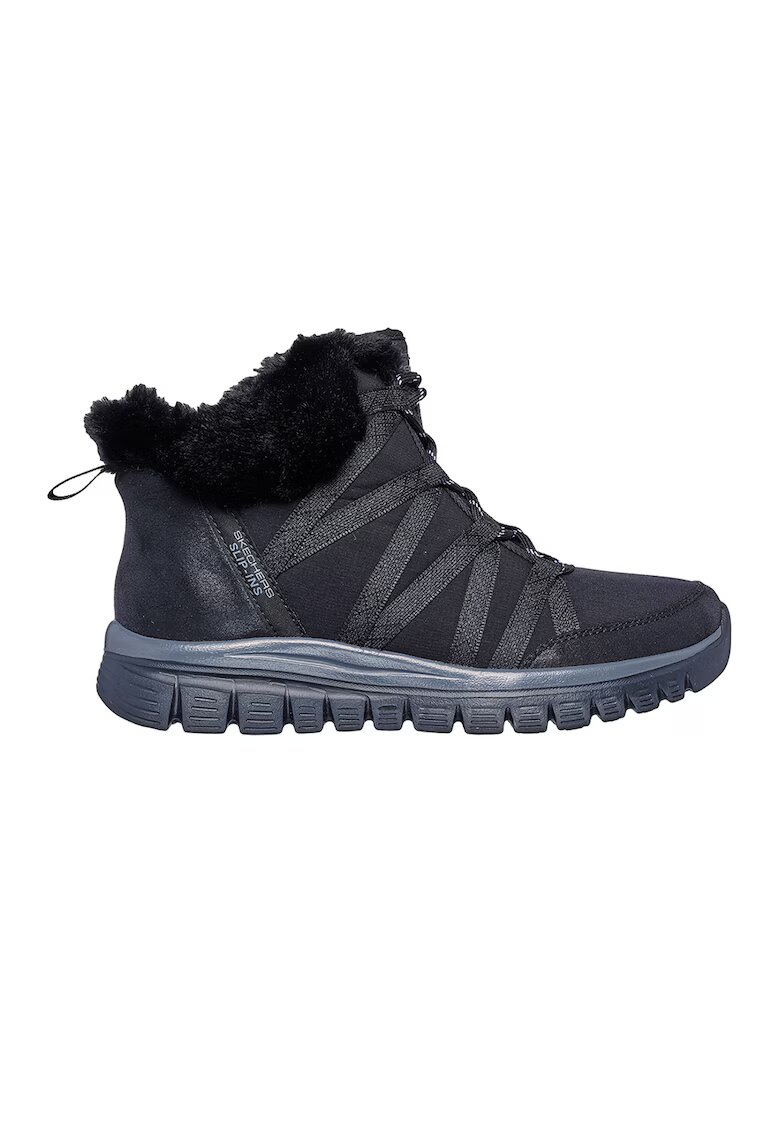 Skechers Боти Slip-Ins с еко пух