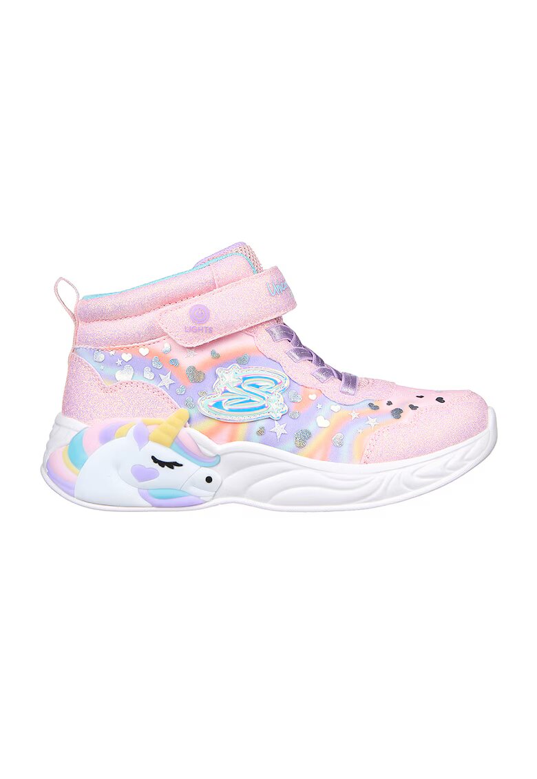 Skechers Боти Unicord Dreams-Magic с LED светлини - Виолетов/Розово/Син