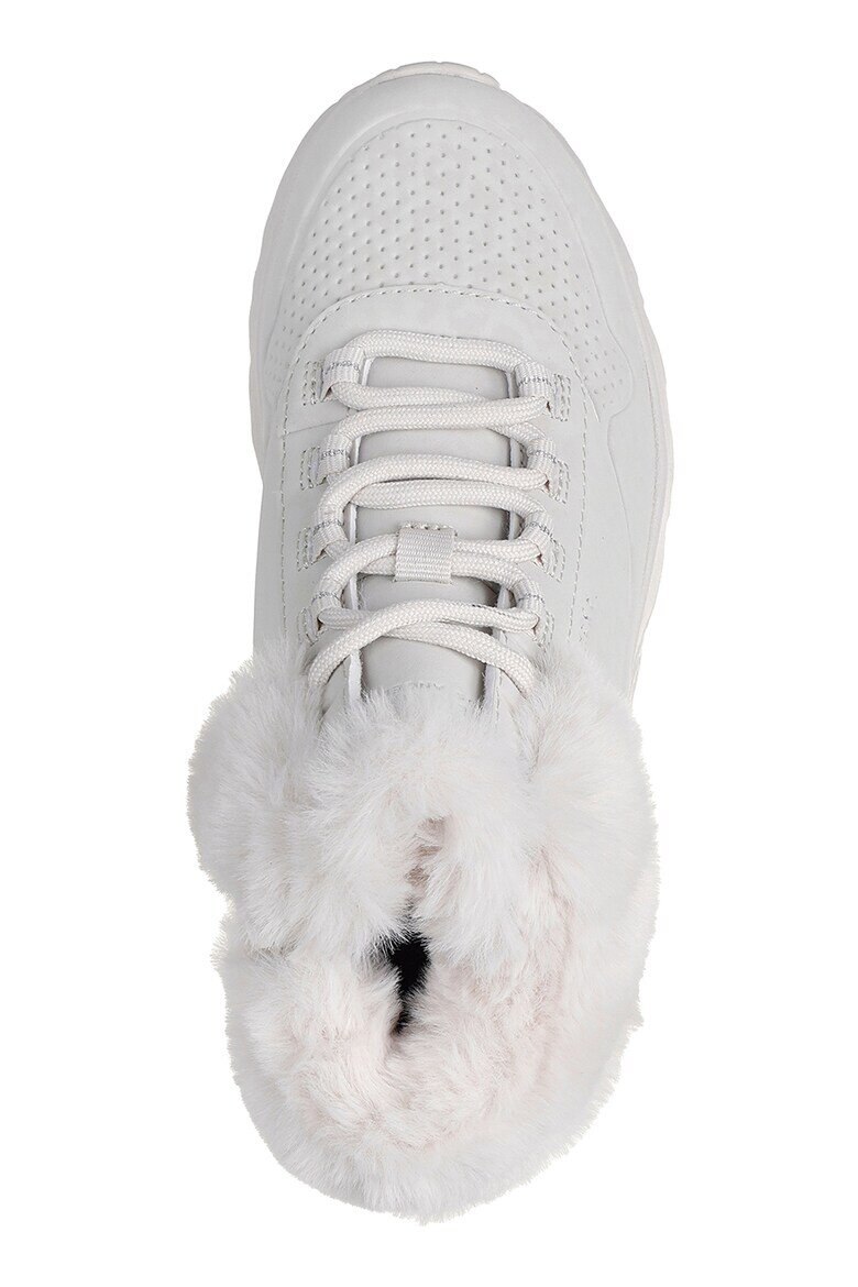 Skechers Боти Uno Lite с еко пух Бял