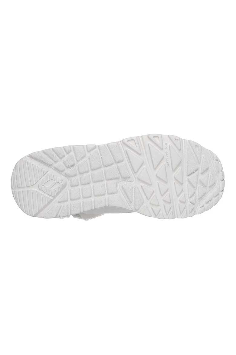 Skechers Боти Uno Lite с еко пух Бял