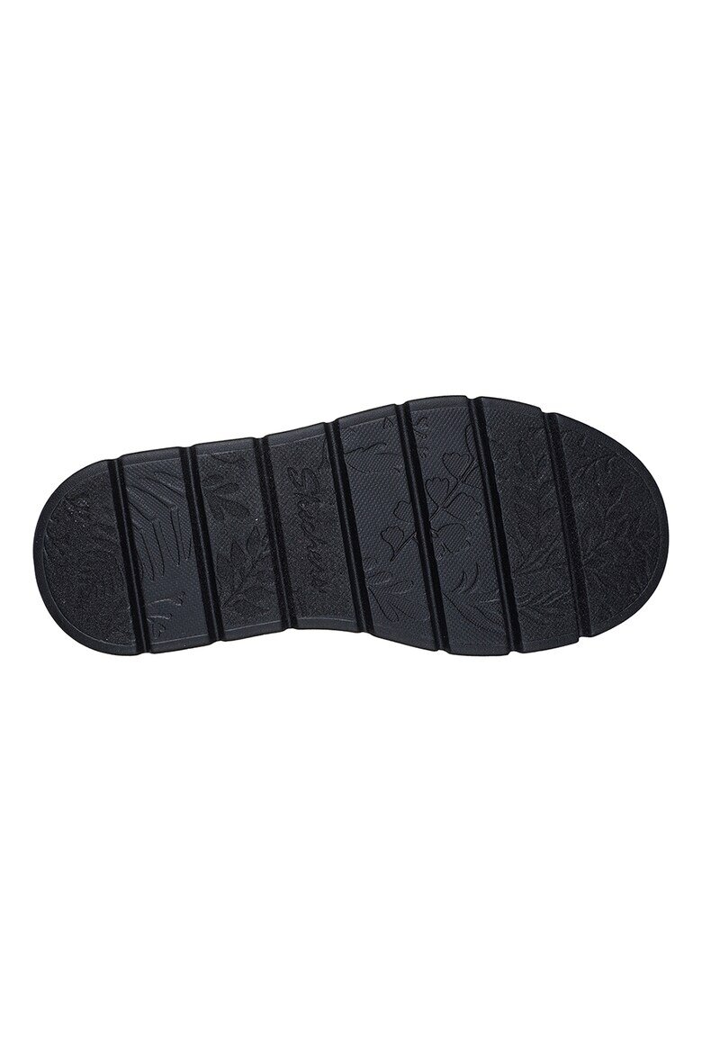 Skechers Ботуши до средата на прасеца Keep Sakes Lite Freezing от еко кожа Черен