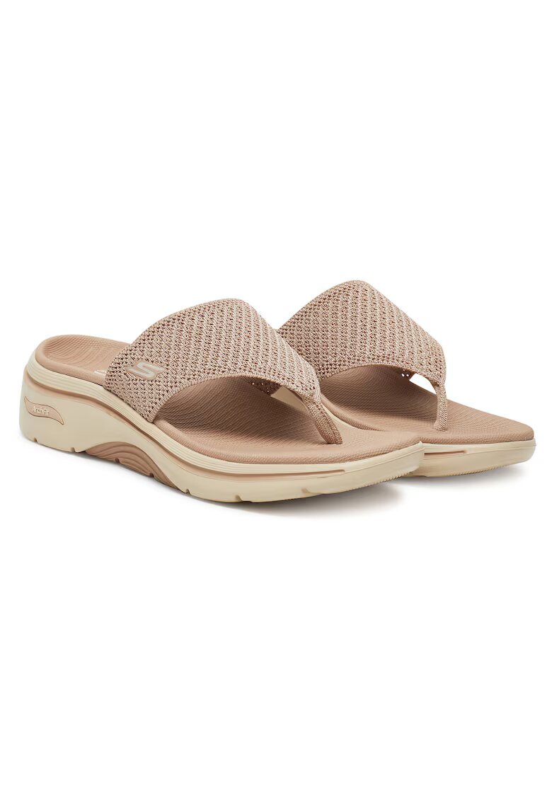 Skechers Чехли за дами - текстил - бежови