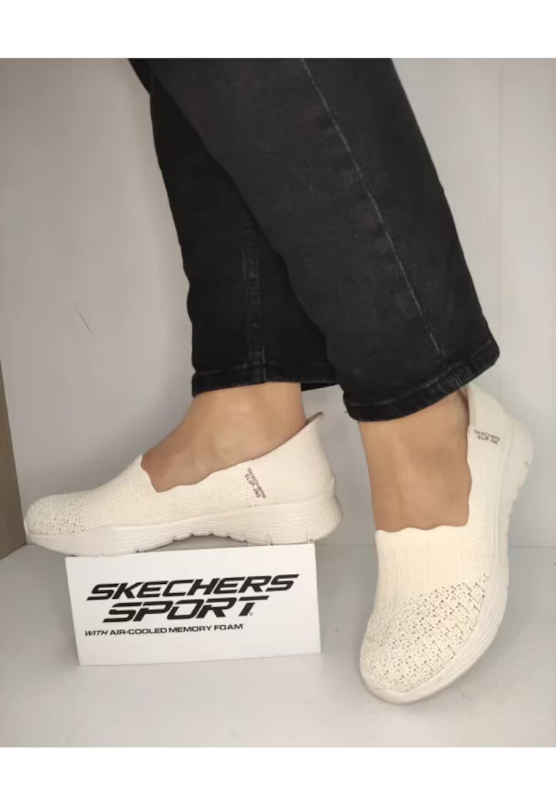Skechers Дамски ежедневни обувки 158980 Ofwt - бели