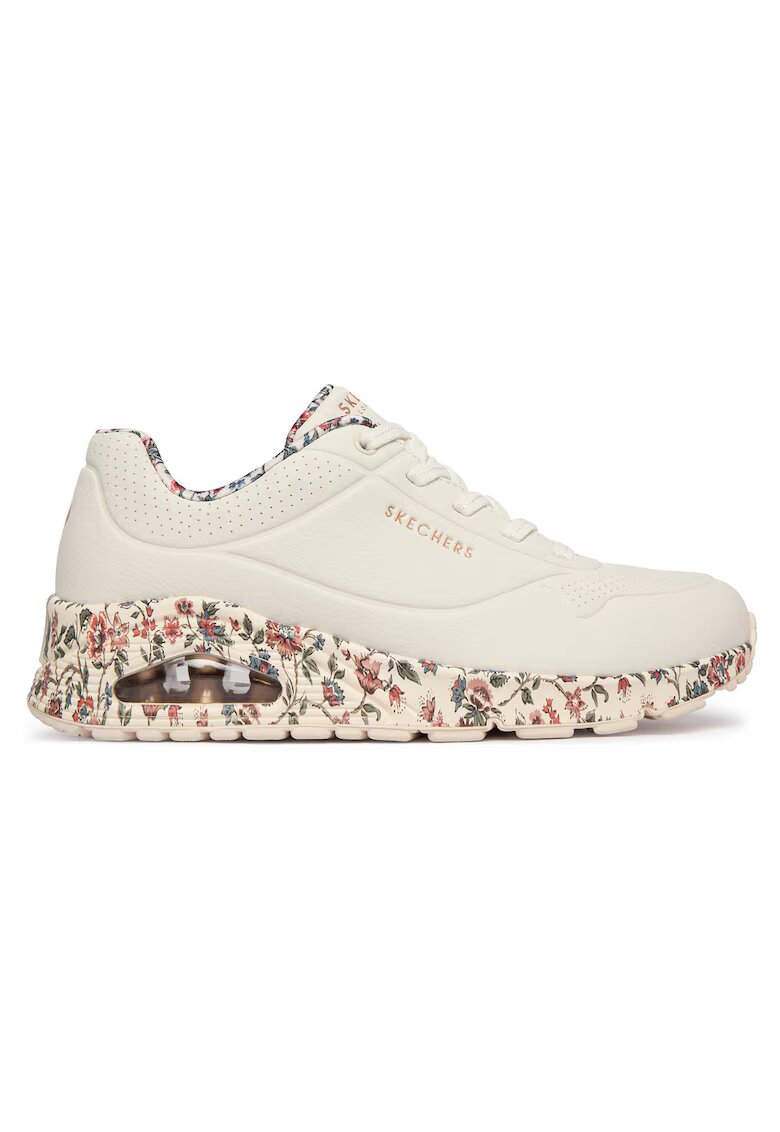Skechers Дамски маратонки - еко кожа - бежови