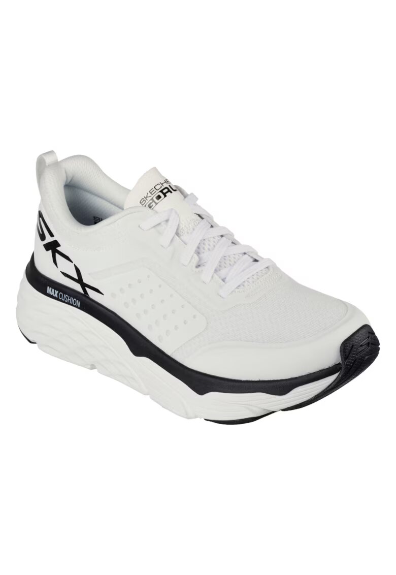 Skechers Дамски обувки MAX CUSHIONING INTENSE EFFORT 128575-WBK бели - текстил