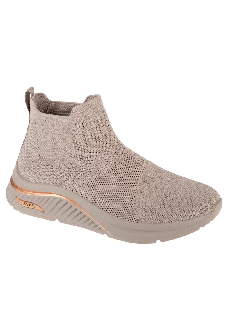 Skechers Дамски спортни обувки - Arch Fit S-Miles - Sock Walk 155580-TPE - Бежови