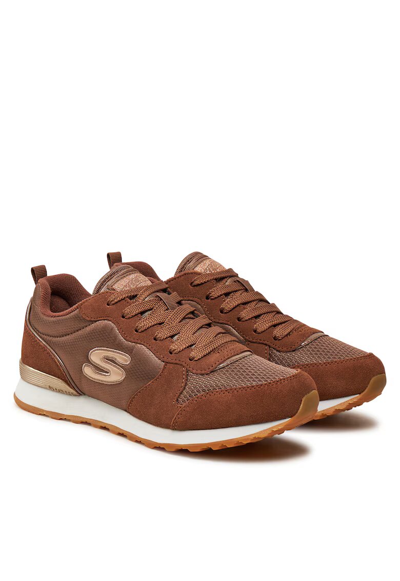Skechers Дамски спортни обувки - Chocolate - естествена кожа - кафяви