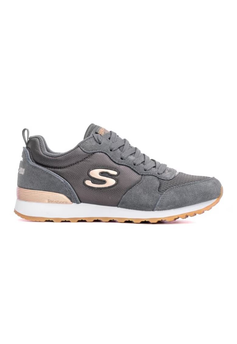 Skechers Дамски спортни обувки Goldn Gurl Leather Grey