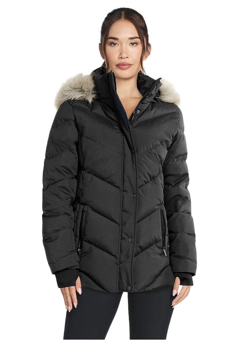 Skechers Дамско яке On-the-GO Cozy Fit Journey Parka - Черно