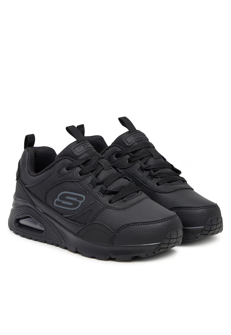 Skechers Детски обувки - екологична кожа - черни