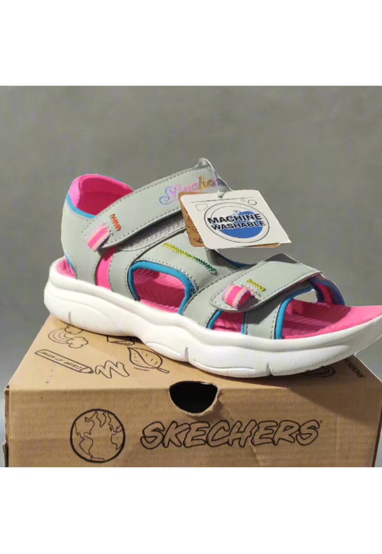 Skechers Детски сандали 302985 Slpk - сиви