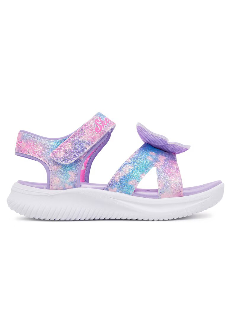 Skechers Детски сандали - велкро - виолетови - екологична кожа